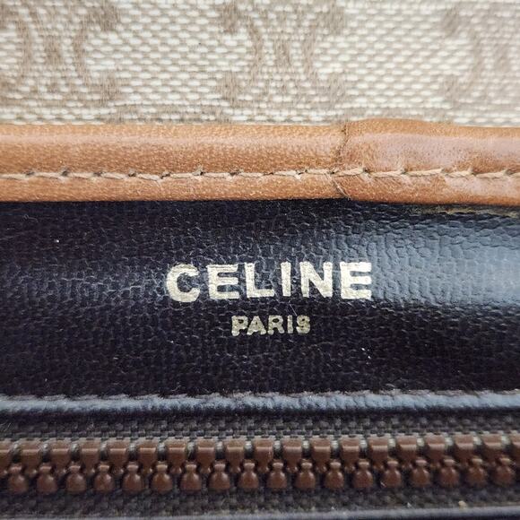 Authentic CELINE Vintage Shoulder Bag In Monogram Luxury Designer 90's - Picture 10 of 13